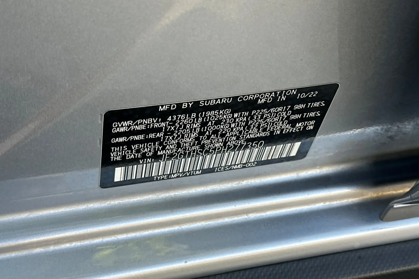 2023 Subaru Crosstrek - $23,788
