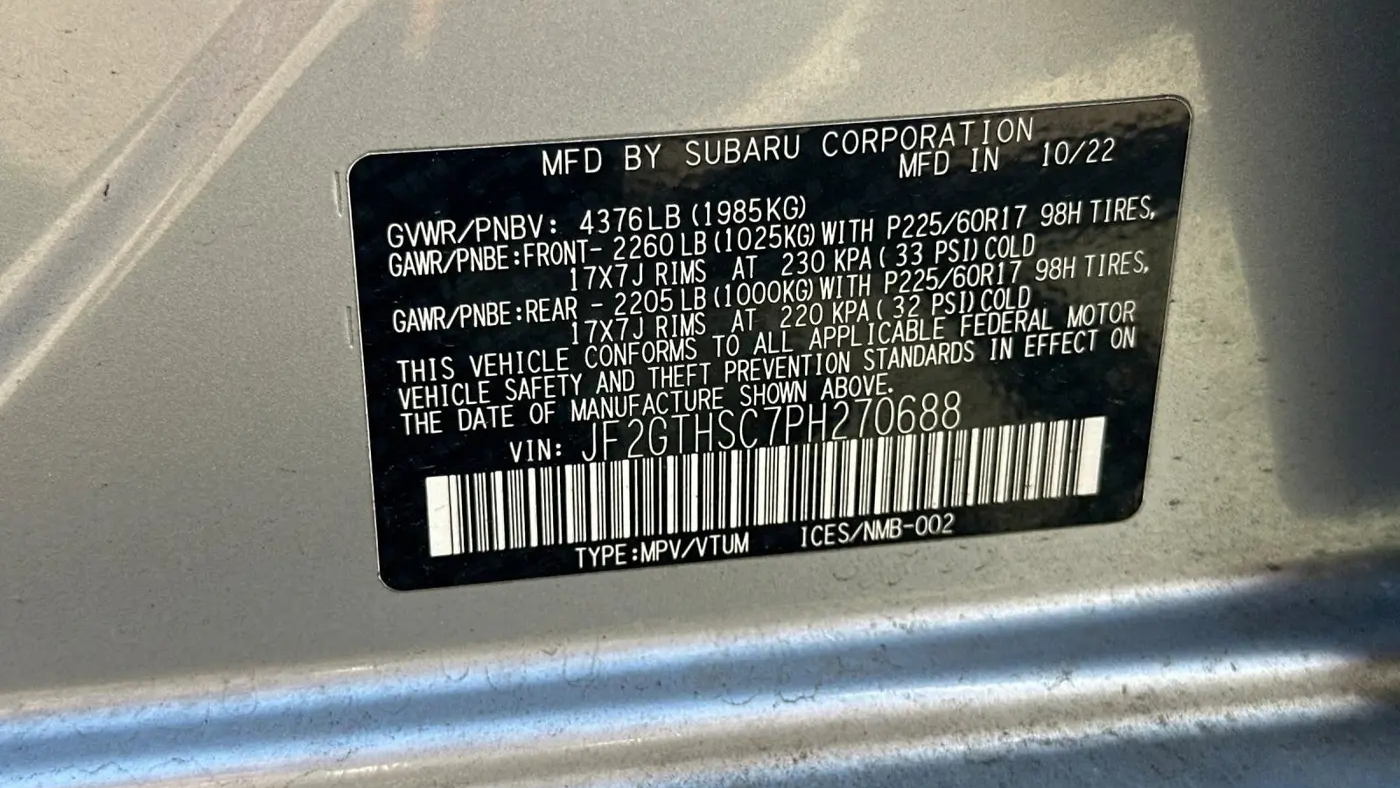 2023 Subaru Crosstrek Sport