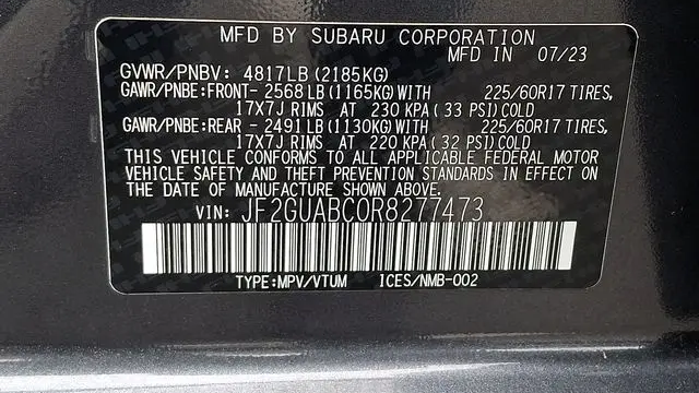 2024 Subaru Crosstrek Base