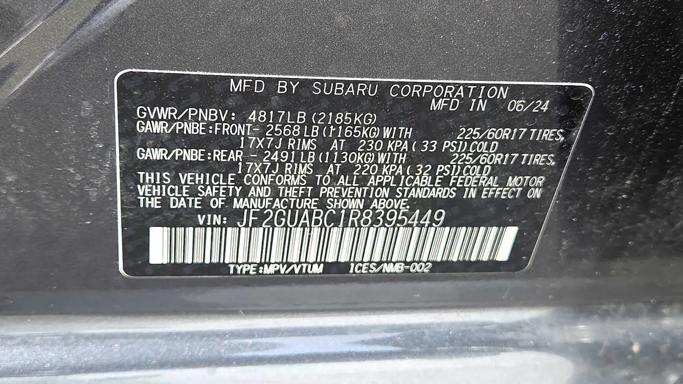 2024 Subaru Crosstrek Base