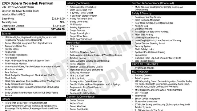 2024 Subaru Crosstrek Premium