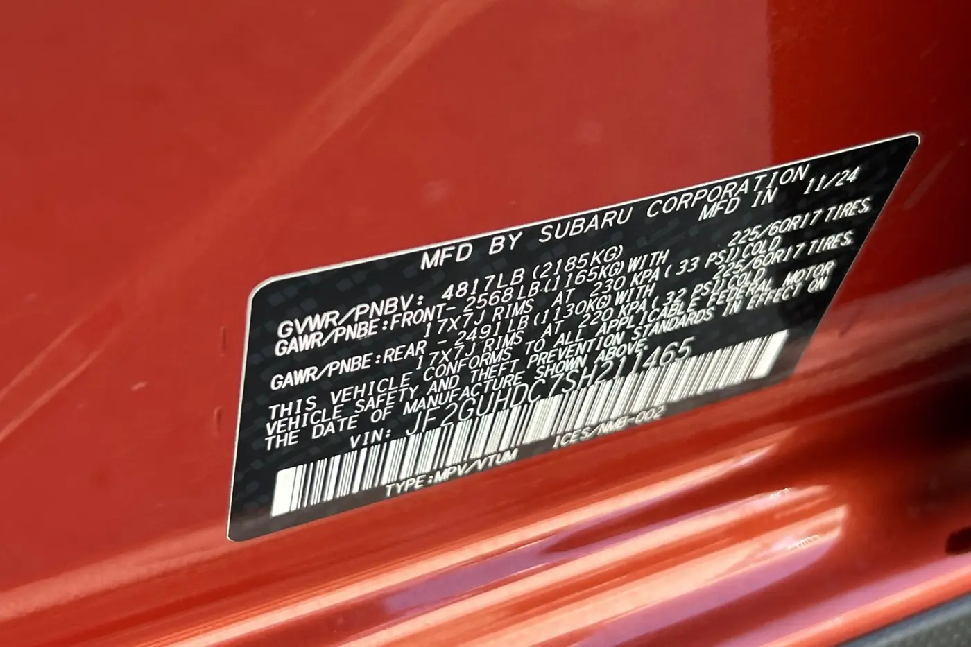 2025 Subaru Crosstrek - $27,500