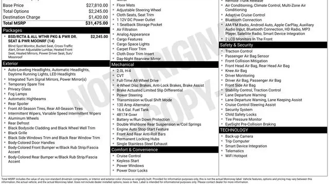 2025 Subaru Crosstrek Premium