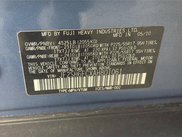 2010 Subaru Forester - $4,998