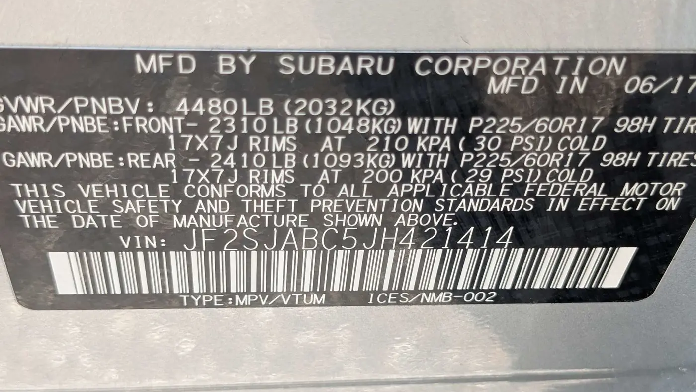 2018 Subaru Forester 2.5i