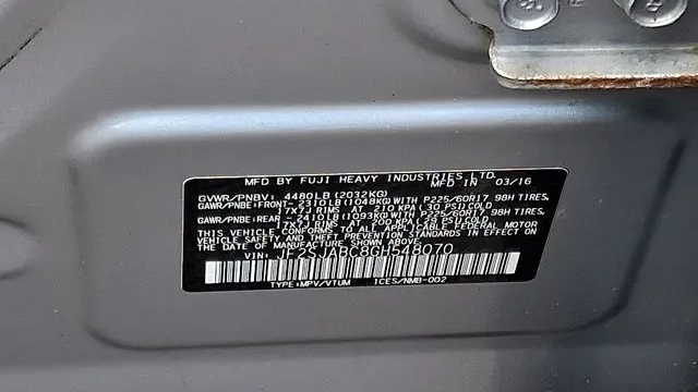 2016 Subaru Forester 2.5i
