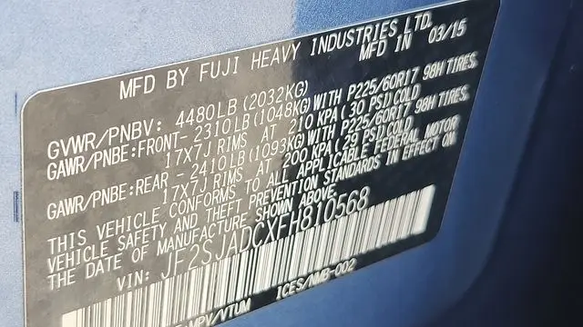 2015 Subaru Forester 2.5i Premium