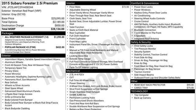 2015 Subaru Forester 2.5i Premium