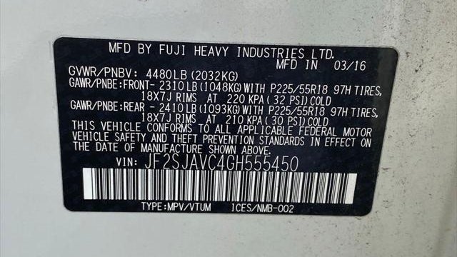 2016 Subaru Forester 2.5i Touring