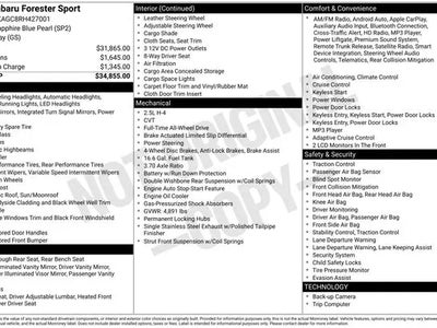 2024 Subaru Forester AWD Sport 4DR Crossover