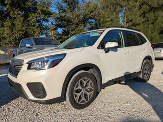 2020 Subaru Forester with Crystal White Pearl Exterior