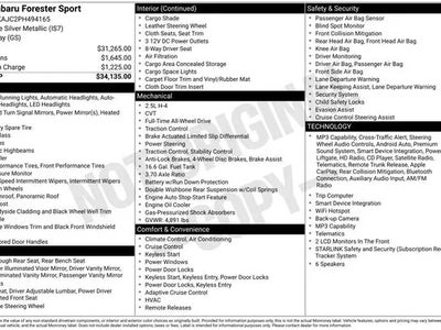 Photo of a 2023 Subaru Forester AWD Sport 4DR Crossover for sale