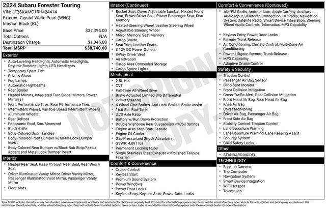 2024 Subaru Forester - $31,994