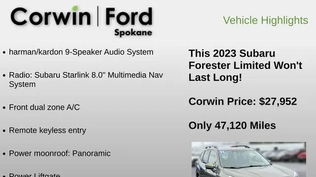 2023 Subaru Forester Limited