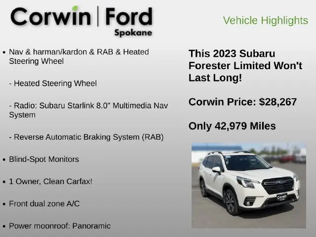2023 Subaru Forester - $28,267