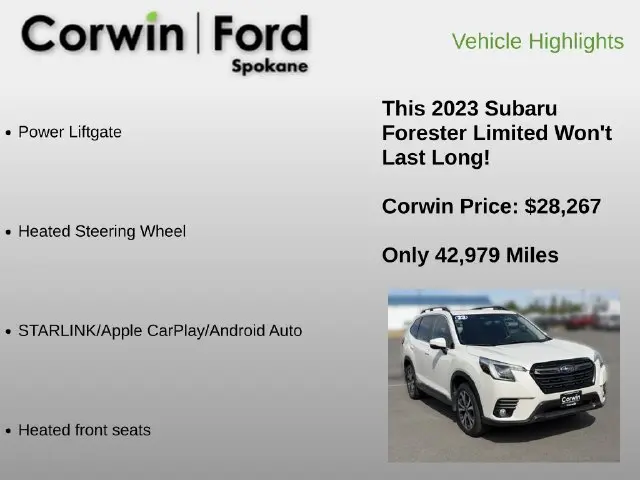 2023 Subaru Forester - $28,267