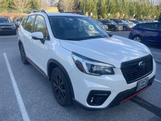 2021 Subaru Forester with Crystal White Pearl Exterior