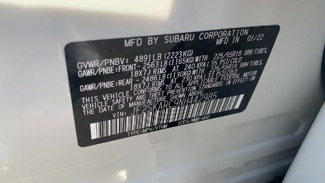2022 Subaru Forester Touring