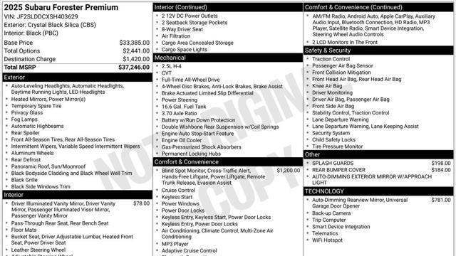 2025 Subaru Forester Premium