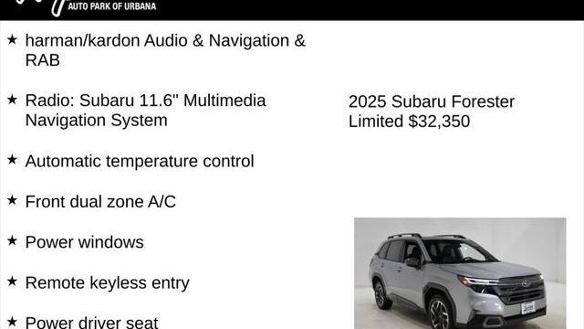 2025 Subaru Forester Limited