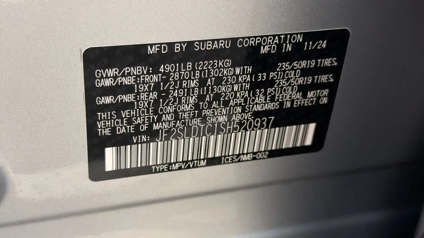 2025 Subaru Forester Touring