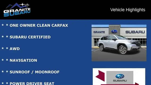 2025 Subaru Forester Touring