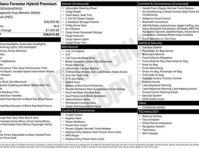 2025 Subaru Forester AWD Premium Hybrid 4DR Crossover