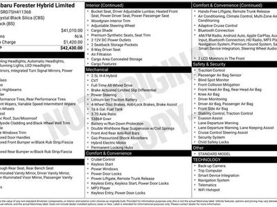 2025 Subaru Forester AWD Limited Hybrid 4DR Crossover