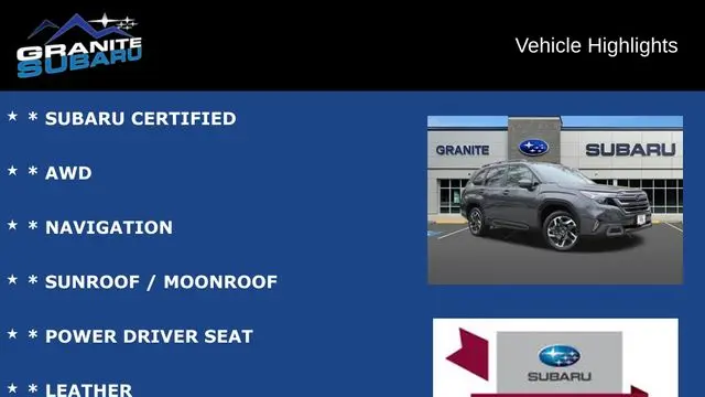 2025 Subaru Forester Limited Hybrid