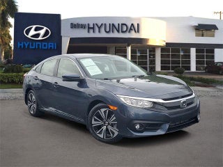 2018 Honda Civic with Cosmic Blue Metallic Exterior