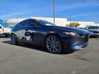 2022 Mazda Mazda3 Hatchback with Deep Crystal Blue Mica Exterior