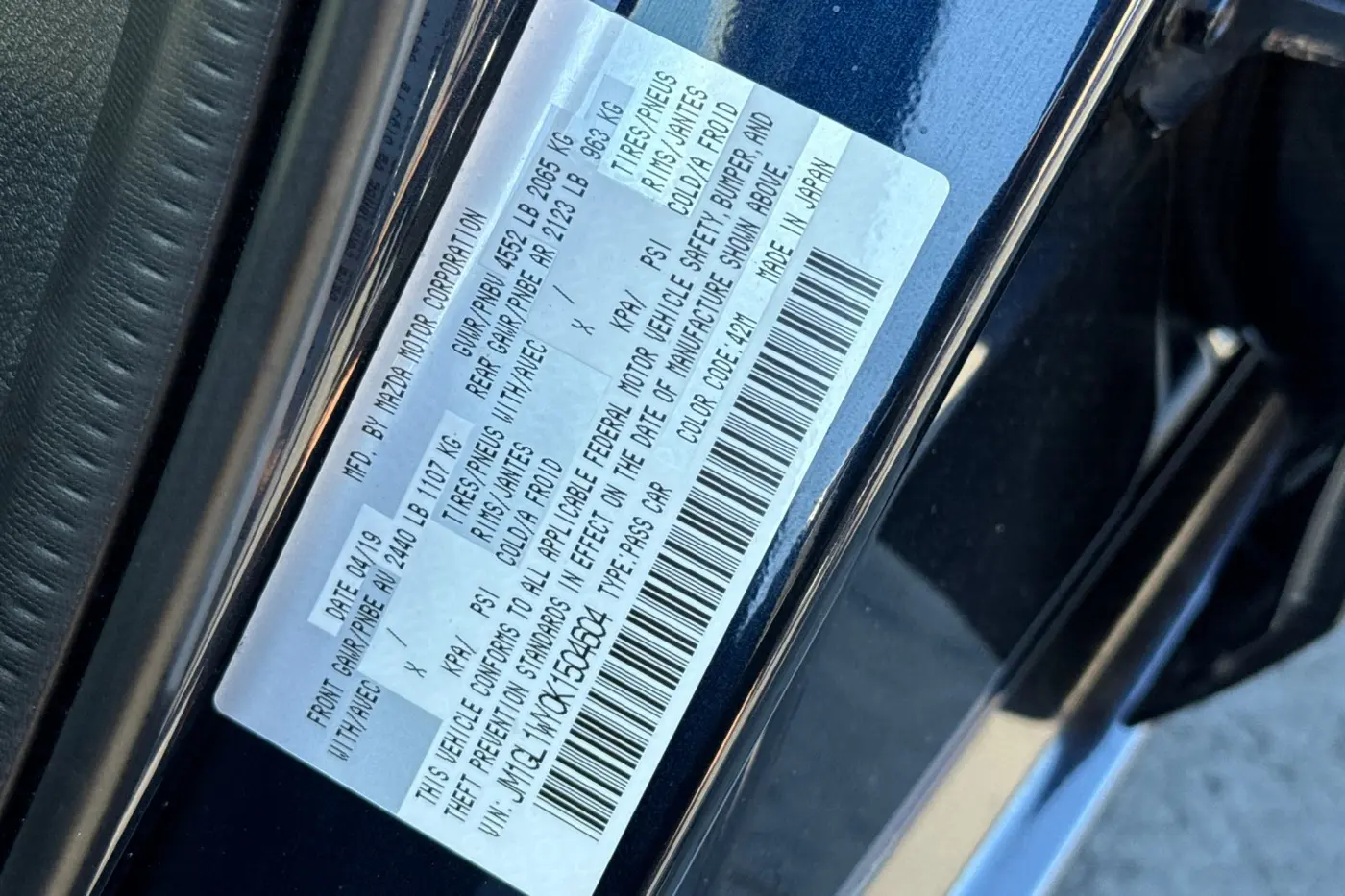 2019 MAZDA MAZDA6 - $17,695