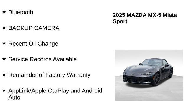 2025 Mazda MX-5 Miata Sport