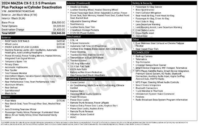 2024 MAZDA CX-5 - $31,250