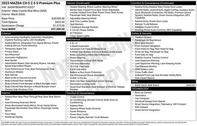 2023 Mazda CX-5 AWD 2.5 S Premium Plus 4DR SUV