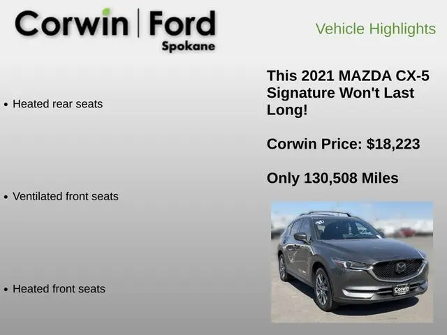 2021 MAZDA CX-5 - $18,223