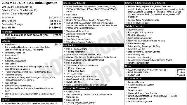 2024 Mazda CX-5 2.5 Turbo Signature