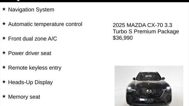 2025 Mazda CX-70 3.3 Turbo S Premium