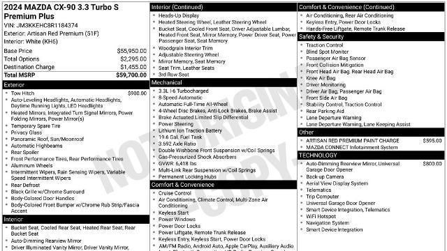 2024 Mazda CX-90 3.3 Turbo S Premium Plus