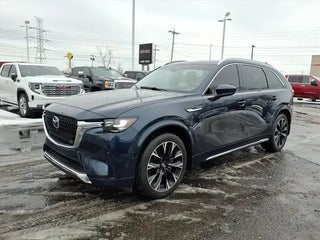 2024 Mazda CX-90 with Deep Crystal Blue Mica Exterior