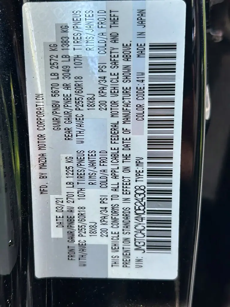 2021 MAZDA CX-9 - $21,777