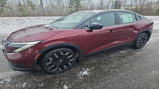 2026 Nissan LEAF with Coulis Red Metallic/Black Exterior