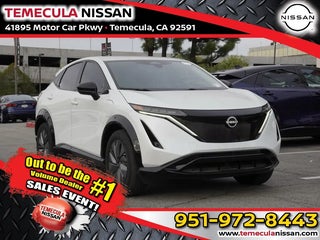 2024 Nissan Ariya with Everest White Pearl Tricoat Exterior
