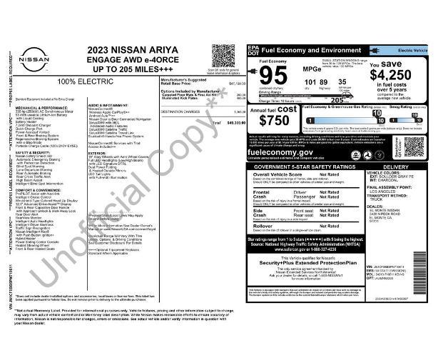 2023 Nissan Ariya Hatchback - $18,585