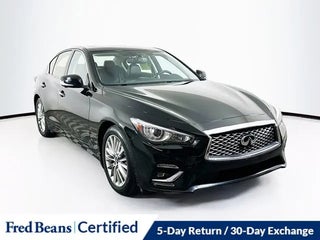 2023 INFINITI Q50 with Black Obsidian Exterior