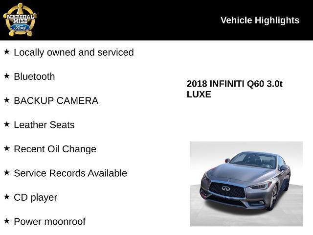 2018 INFINITI Q60 - $16,250