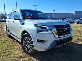 2021 Nissan Armada with Aspen White Tricoat Exterior