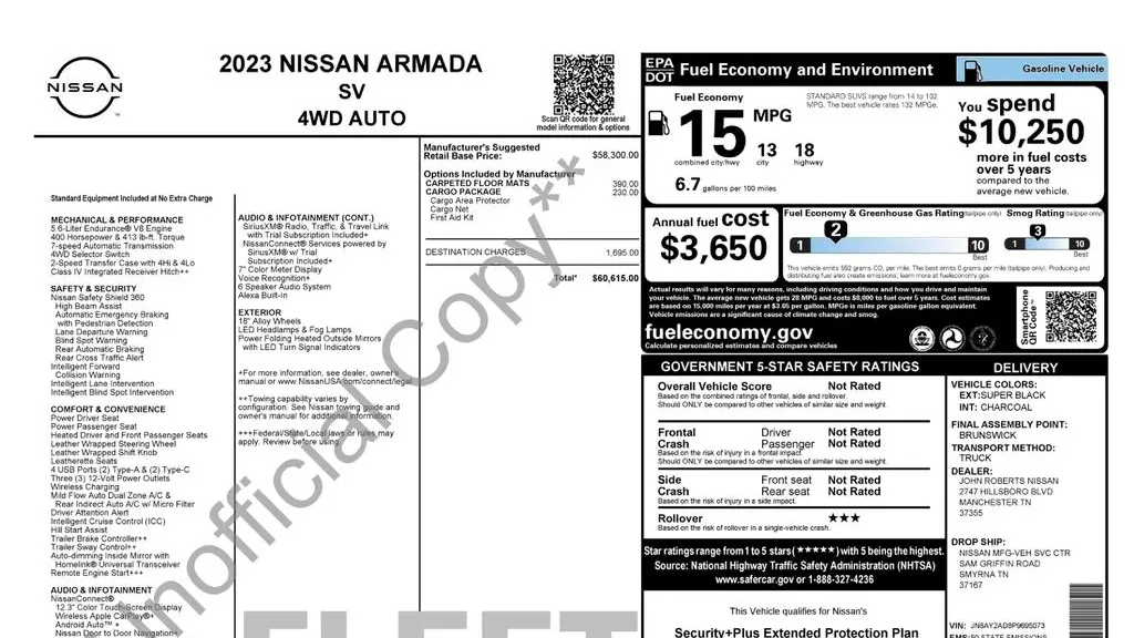 2023 Nissan Armada SV