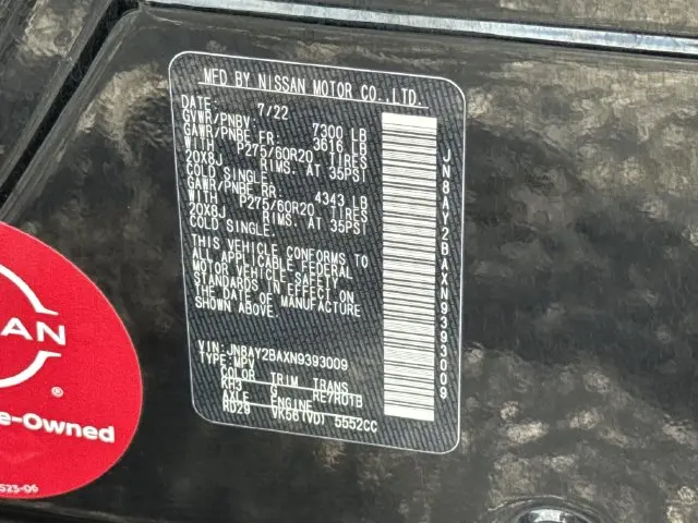 2022 Nissan Armada - $25,999