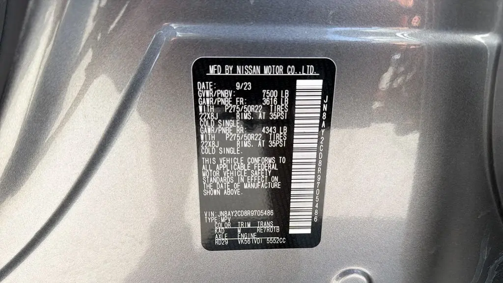 2024 Nissan Armada Platinum